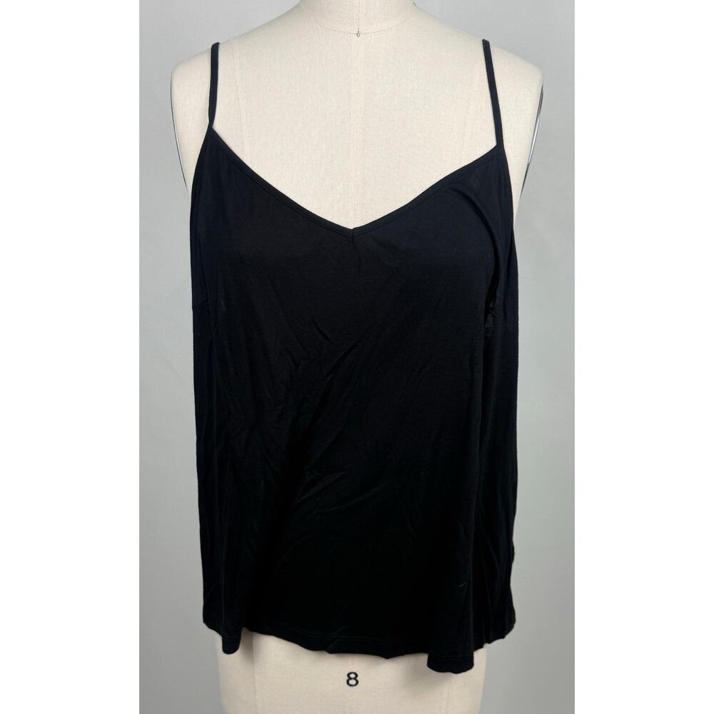 Anthropologie S Normcore Black Cami Tank Adjustable Strap‎ Comfy Staple Sexy